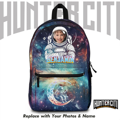 Personalised childs backpack – Custom Name & Photo | Astronaut, Unicorn, Dinosaur, Tie Dye Designs