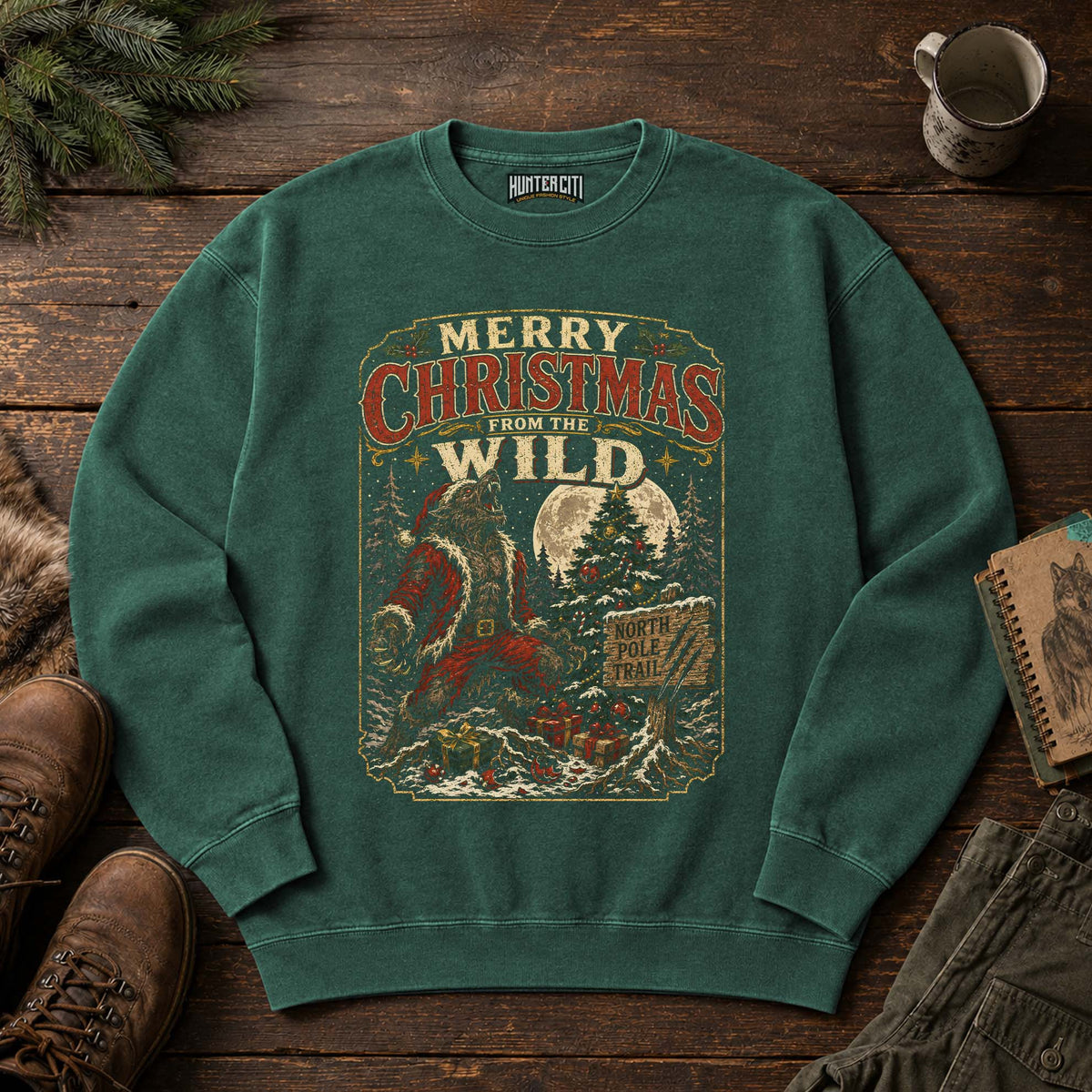 Merry Christmas From The Wild Rugged Sweatshirt
