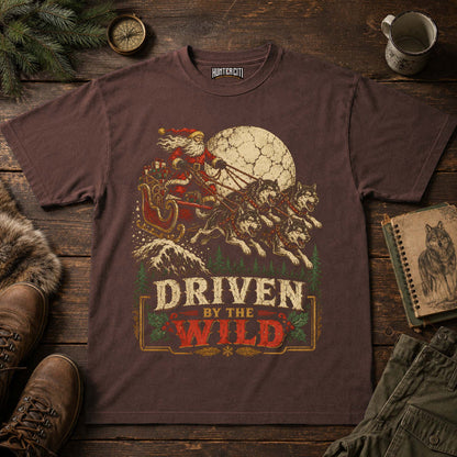 Driven By The Wild Santa Wolf Pack T-Shirt