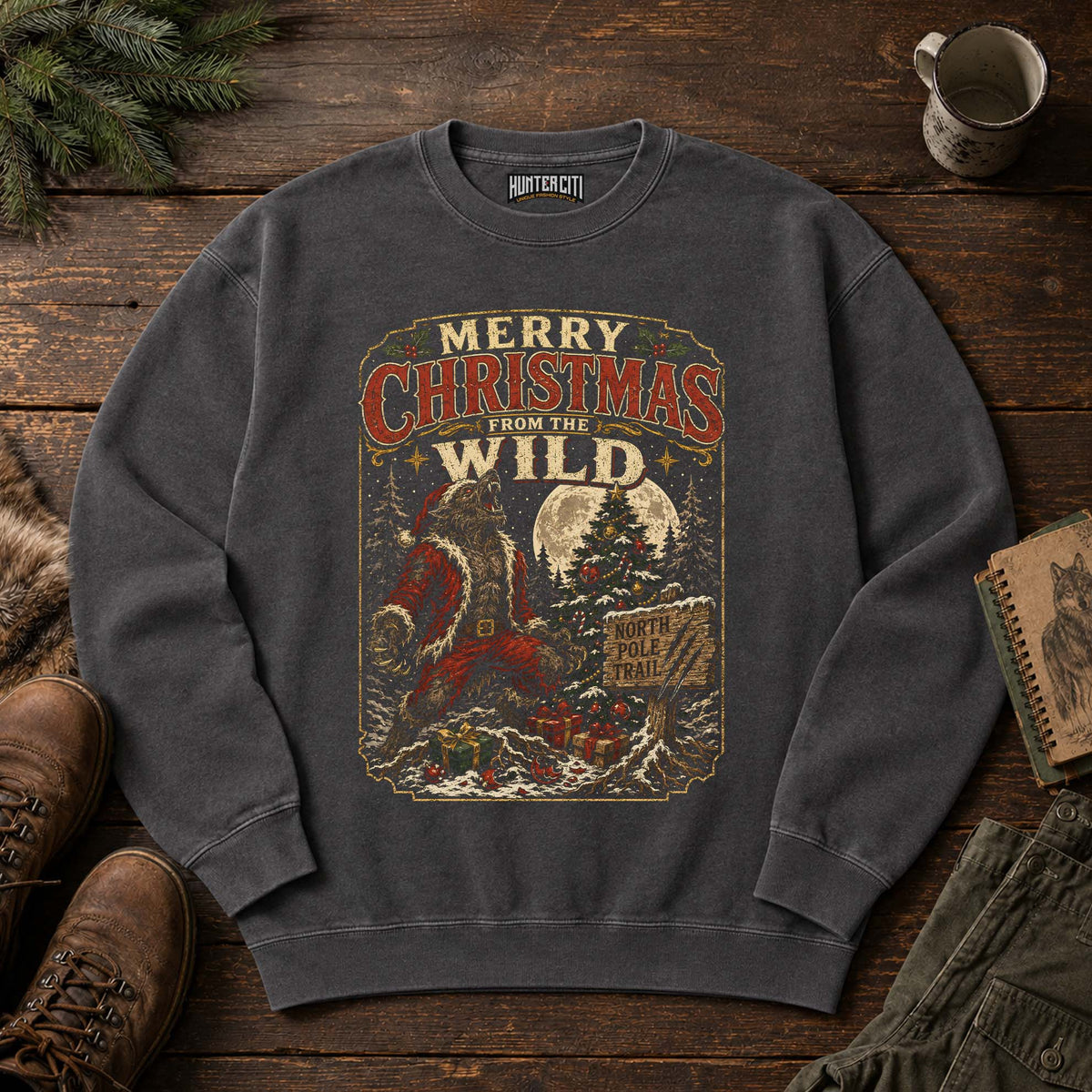 Merry Christmas From The Wild Rugged Sweatshirt