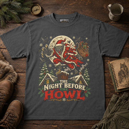 Night Before The Howl Werewolf Christmas T-Shirt