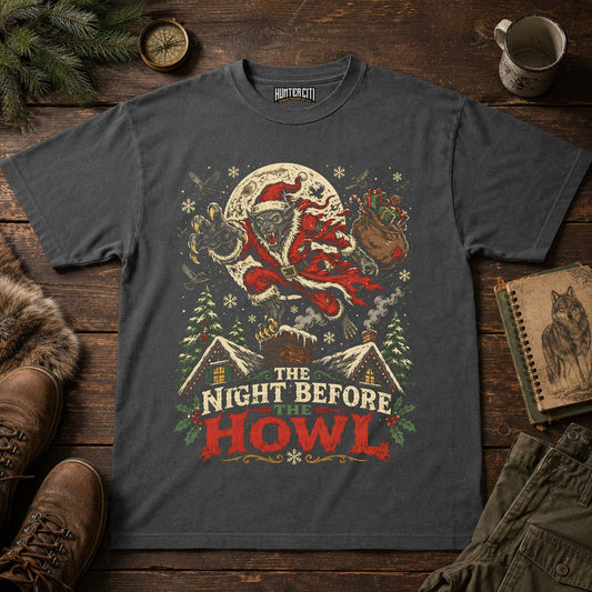 Night Before The Howl Werewolf Christmas T-Shirt