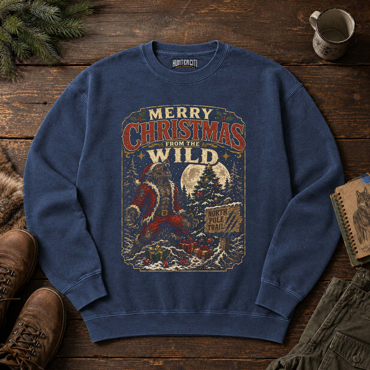 Merry Christmas From The Wild Rugged Sweatshirt