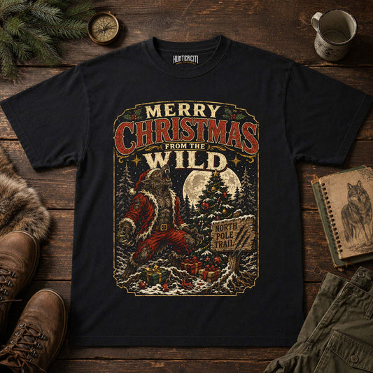 Merry Christmas From The Wild Rugged T-Shirt
