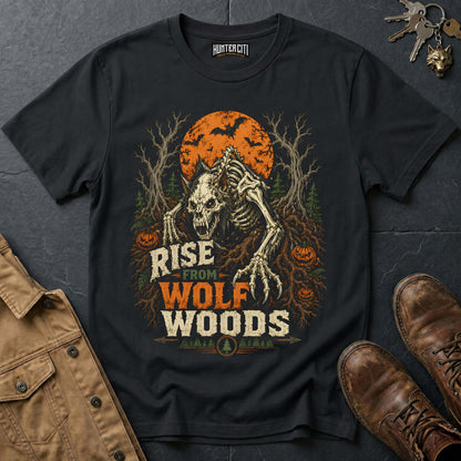 Rise From Wolf Woods - Moonlit Werewolf Vintage Wolf Halloween T Shirt