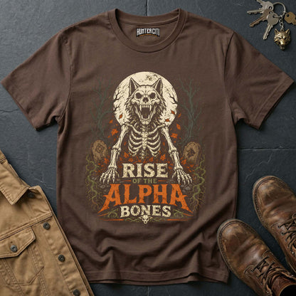 Rise of the Alpha Bones - Undead Wolf Vintage Wolf Halloween T Shirt