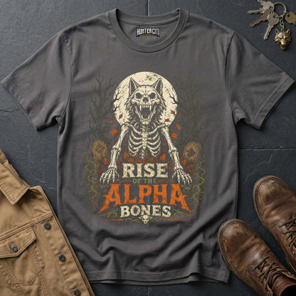 Rise of the Alpha Bones - Undead Wolf Vintage Wolf Halloween T Shirt