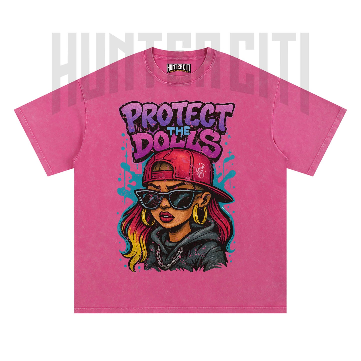 Protect The Dolls T Shirt – Vintage Grunge Graphic Oversize Wash Unisex Tee Streetwear Lovers