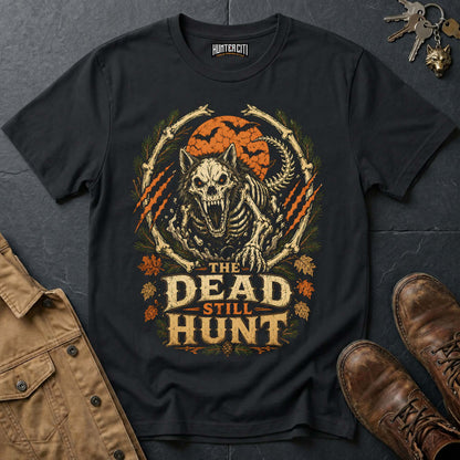The Dead Still Hunt - Undead Wolf Vintage Wolf Halloween T Shirt