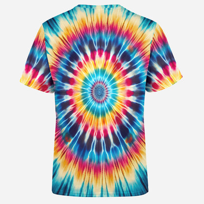 Mystic Wolf Tie Dye Mens T-Shirt