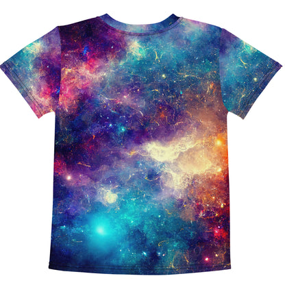 Dinosaur Galaxy Cosmic Black Hole Kids crew neck t-shirt