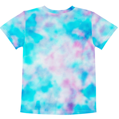 Colorful Dabbing Bulldog Tie-Dye Kids T-Shirt