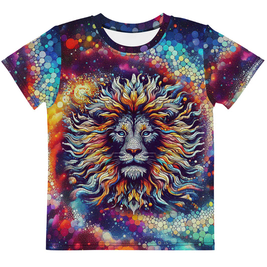 Lion Mosaic Galaxy vintage Kids T-shirt