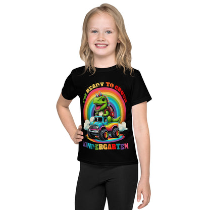 I'm Ready To Crush Kindergarten Monster Truck Dinosaur Kids T-Shirt