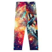 Load image into Gallery viewer, Wolf Mosaic Galaxy Vintage  Kid&#39;s Leggings
