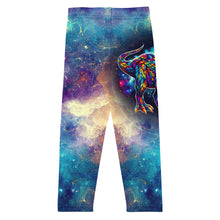 Load image into Gallery viewer, Dinosaur Galaxy Cosmic Black Hole Kid&#39;s Leggings
