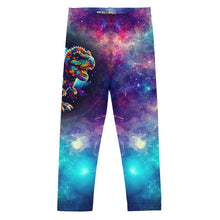 Load image into Gallery viewer, Dinosaur Galaxy Cosmic Black Hole Kid&#39;s Leggings
