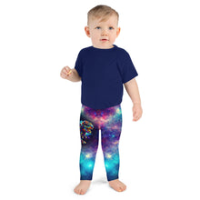 Load image into Gallery viewer, Dinosaur Galaxy Cosmic Black Hole Kid&#39;s Leggings
