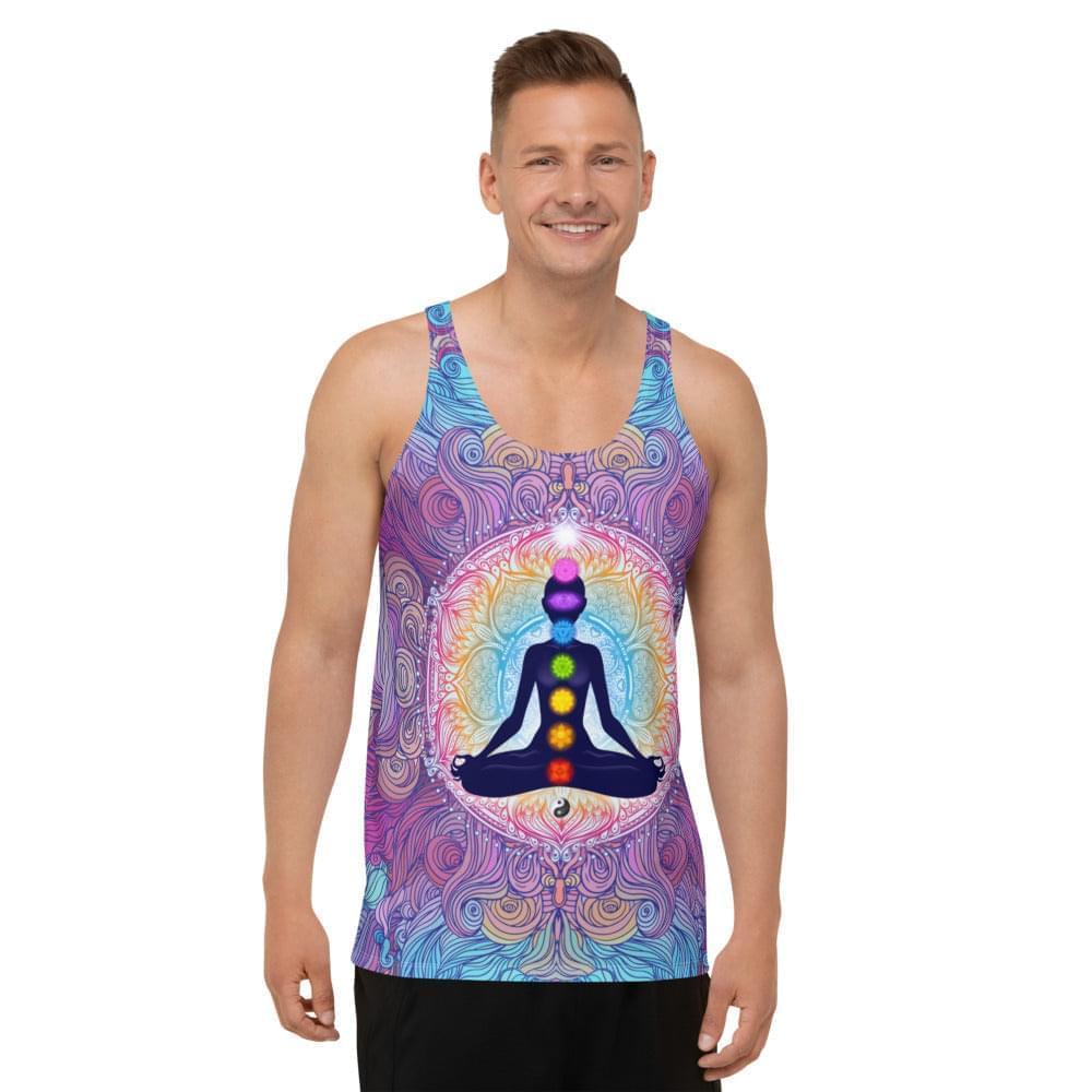 9 Chakras Unisex Tank Top