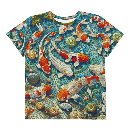 Koi Pond Vintage Youth crew neck t-shirt