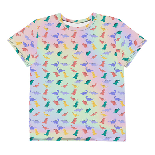 Types Of Dinosaurs Cute Youth crew neck t-shirt