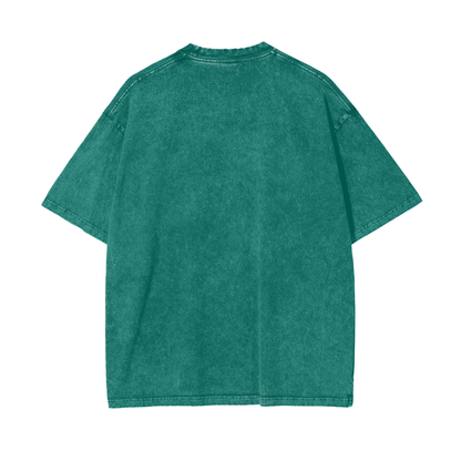 MOM VIBES Vintage T-Shirt – Cool Mom Graphic Tee, Oversized 90s Retro Shirt Washed Unisex T-Shirt