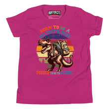 Load image into Gallery viewer, Born To Be A Paleontologist Forced To Go To School Vintage Youth T-Shirt
