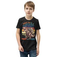 Load image into Gallery viewer, Born To Be A Paleontologist Forced To Go To School Vintage Youth T-Shirt
