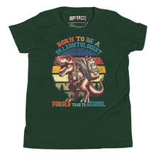 Load image into Gallery viewer, Born To Be A Paleontologist Forced To Go To School Vintage Youth T-Shirt
