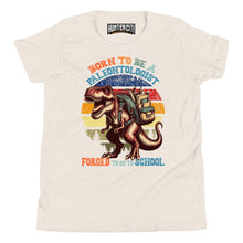 Load image into Gallery viewer, Born To Be A Paleontologist Forced To Go To School Vintage Youth T-Shirt
