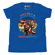 Load image into Gallery viewer, Born To Be A Paleontologist Forced To Go To School Vintage Youth T-Shirt
