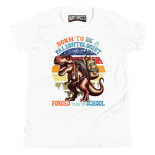 Load image into Gallery viewer, Born To Be A Paleontologist Forced To Go To School Vintage Youth T-Shirt
