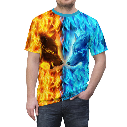 Wolf Fire and Ice T-Shirt