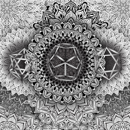 Mandala Bloom Microfiber Duvet Cover
