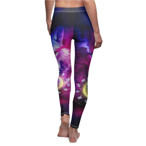Wolf galaxy and zodiac Women's Leggings