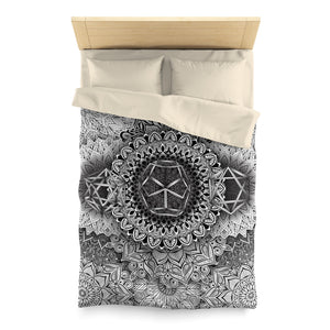 Mandala Bloom Microfiber Duvet Cover