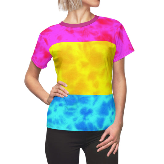 Pansexual Pride Flag Tie dye Women's T-Shirt