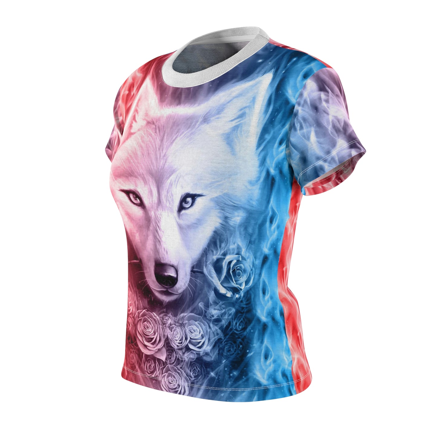 Wolf And Flower Women's T-Shirt