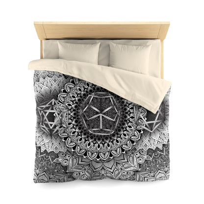 Mandala Bloom Microfiber Duvet Cover