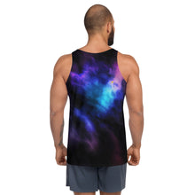 Load image into Gallery viewer, Wolf Moon Galaxy Unisex Tank Top
