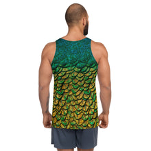 Load image into Gallery viewer, Peacock Feathers  Unisex Tank Top
