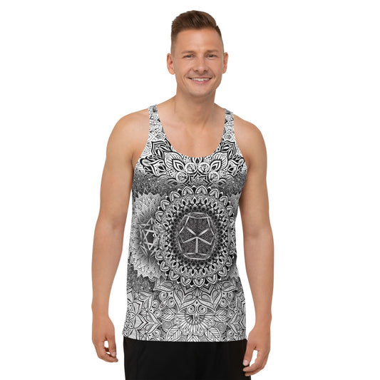 Mandala Bloom Unisex Tank Top