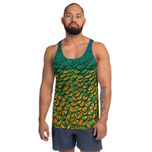 Load image into Gallery viewer, Peacock Feathers  Unisex Tank Top
