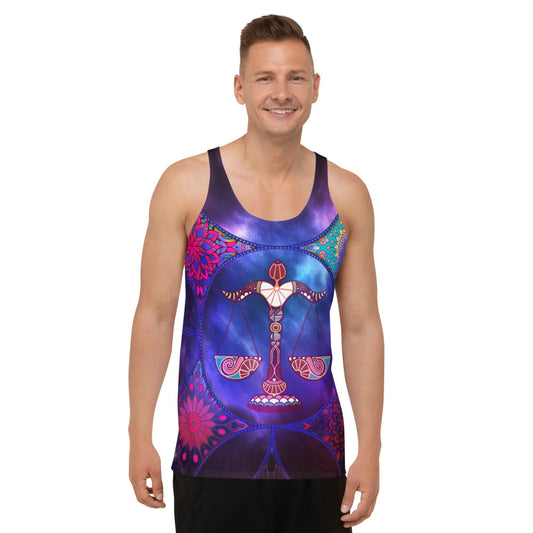 Horoscope Libra Unisex Tank Top