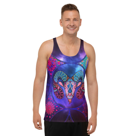 Horoscope Aries Unisex Tank Top