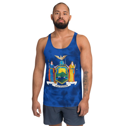 New York Flag Tie Dye Tank Top