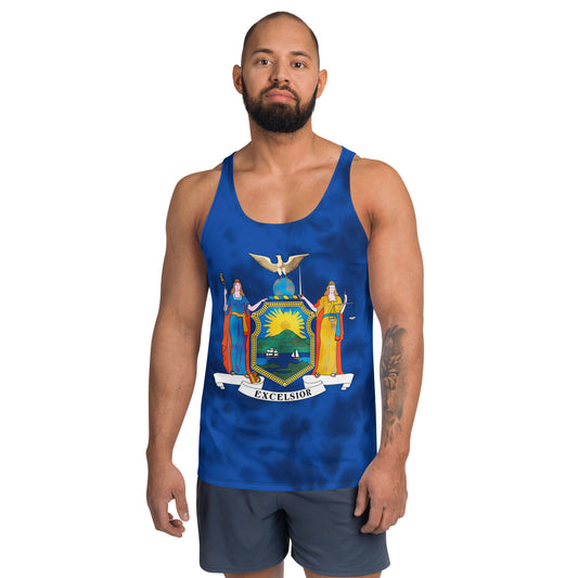 New York Flag Tie Dye Tank Top