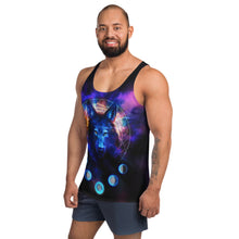Load image into Gallery viewer, Wolf Moon Galaxy Unisex Tank Top
