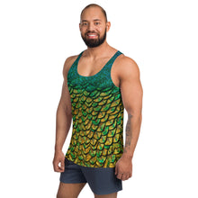 Load image into Gallery viewer, Peacock Feathers  Unisex Tank Top

