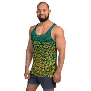 Peacock Feathers  Unisex Tank Top